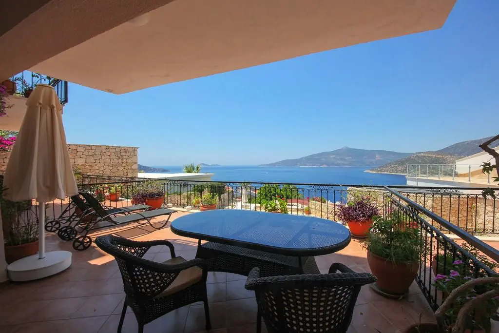 A Modern Apartment with 180 Degree Sea Views in Kalkan