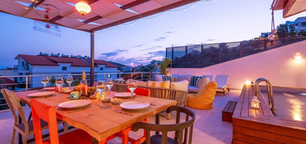 Luxury 3 Bedroom Penthouse Apartment in Kalkan with Private Rooftop Plunge Pool