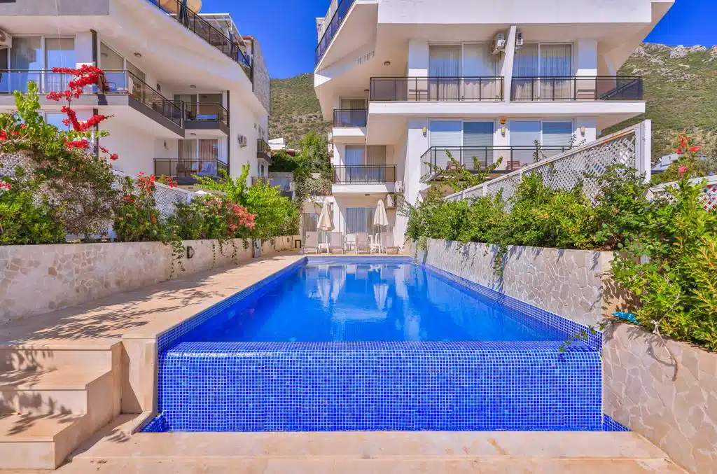 Modern 3 Bedroom Duplex Apartment in Kalkan With Large Private Swimming Pool