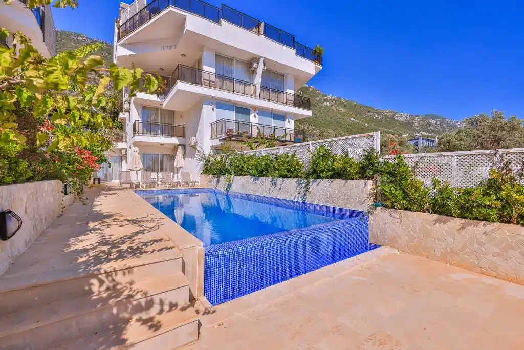 Modern 3 Bedroom Duplex Apartment in Kalkan With Large Private Swimming Pool