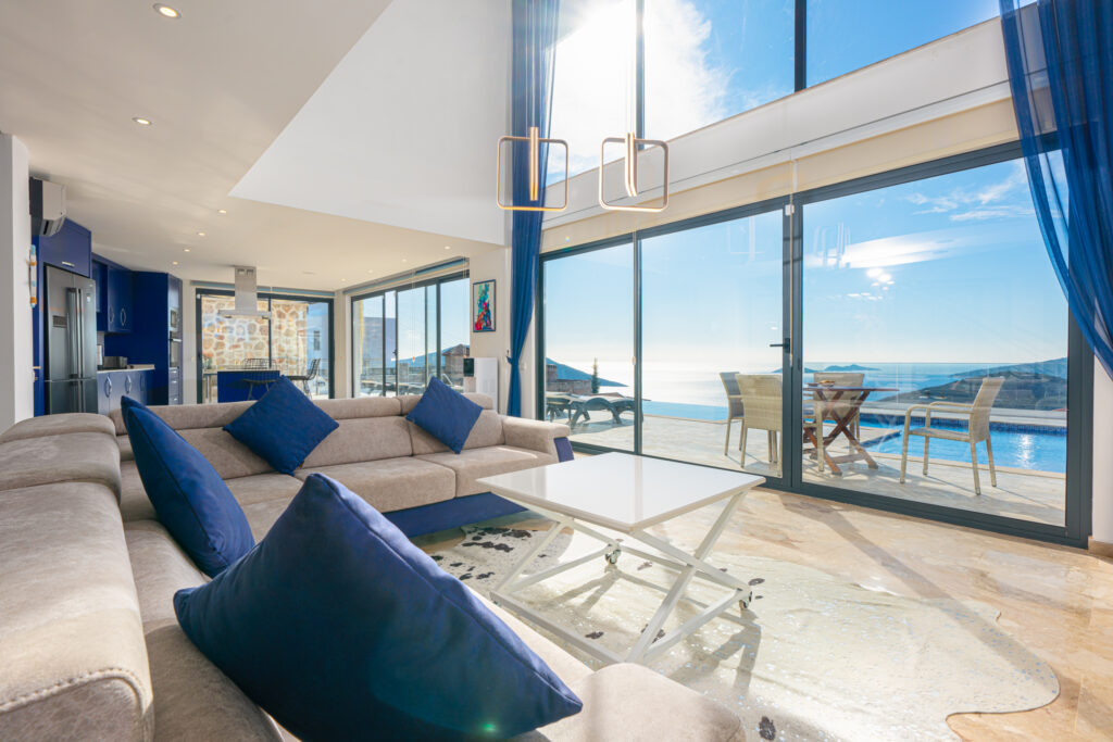 Spacious Four Bedroom Luxury Villa With Panoramic Kalkan Bay Views
