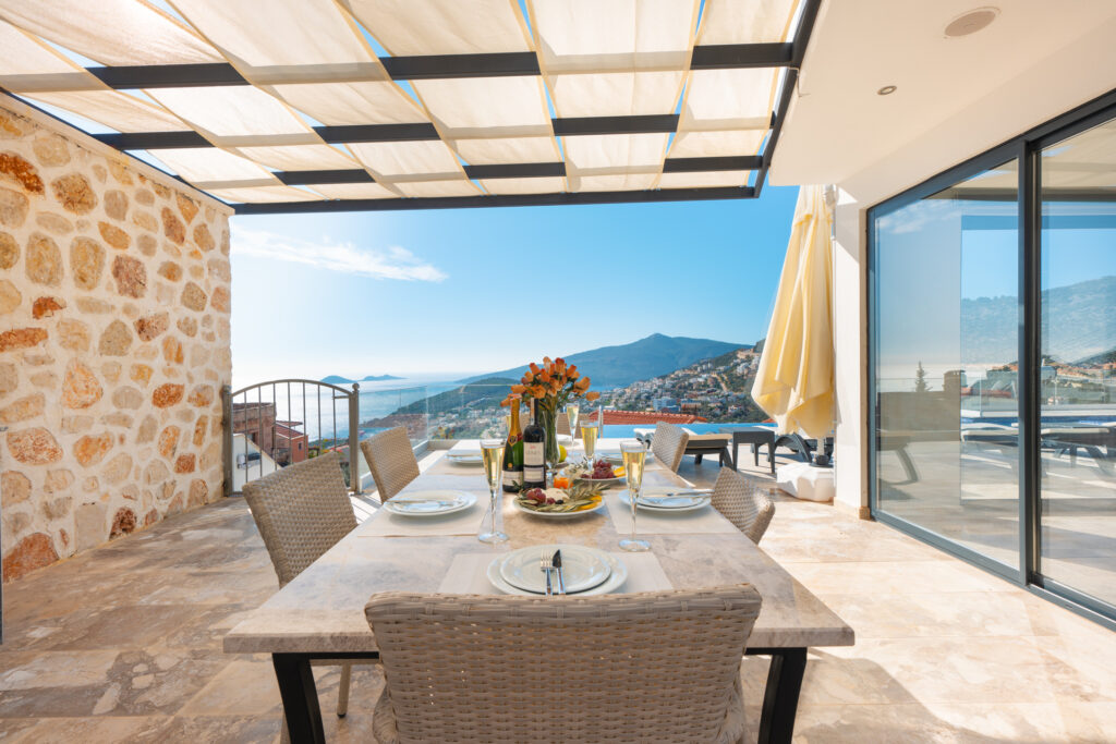 Spacious Four Bedroom Luxury Villa With Panoramic Kalkan Bay Views