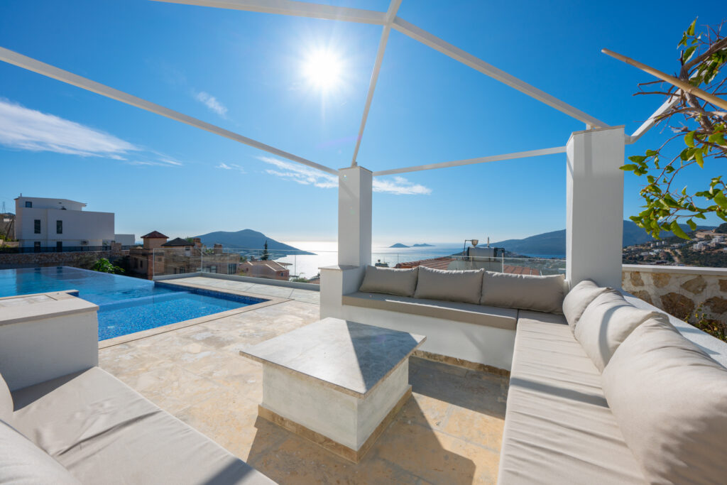 Spacious Four Bedroom Luxury Villa With Panoramic Kalkan Bay Views