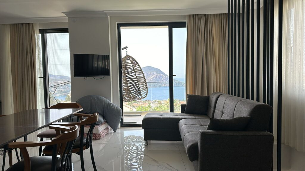 Modern 4-Bedroom Apartment with Private Pool and Stunning Sea Views in Kalkan