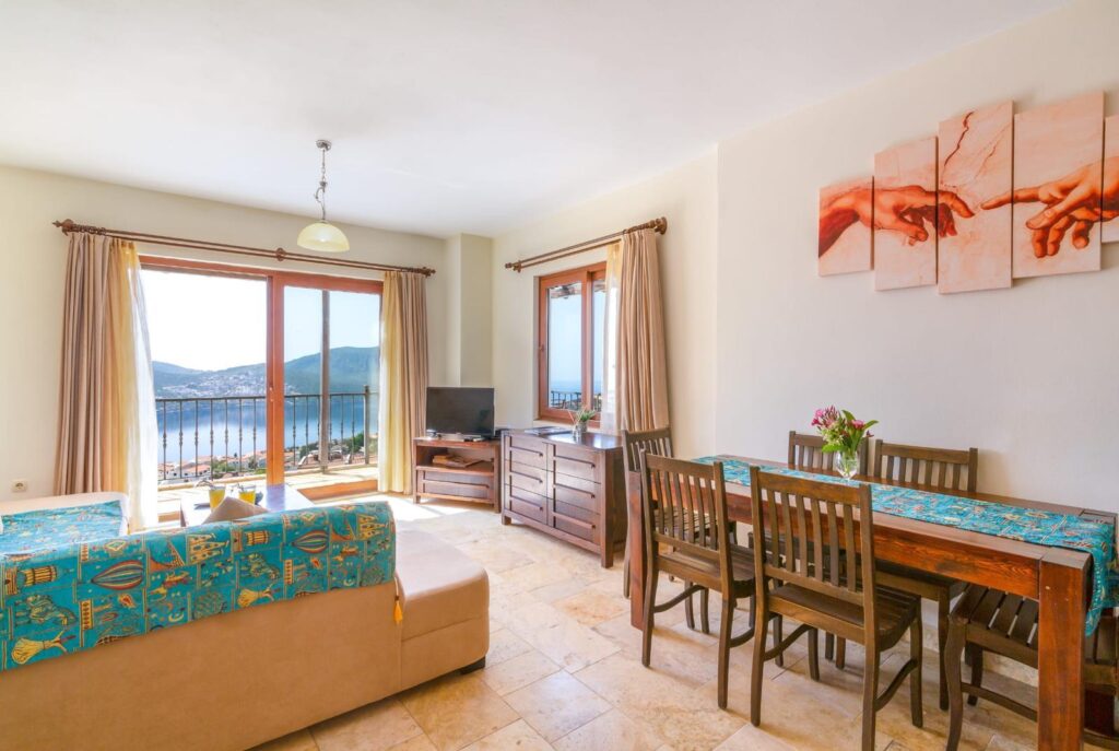 Luxury 2-Bedroom Upper Duplex with Stunning Sea Views in Kalkan
