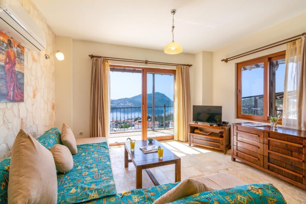 Luxury 2-Bedroom Upper Duplex with Stunning Sea Views in Kalkan