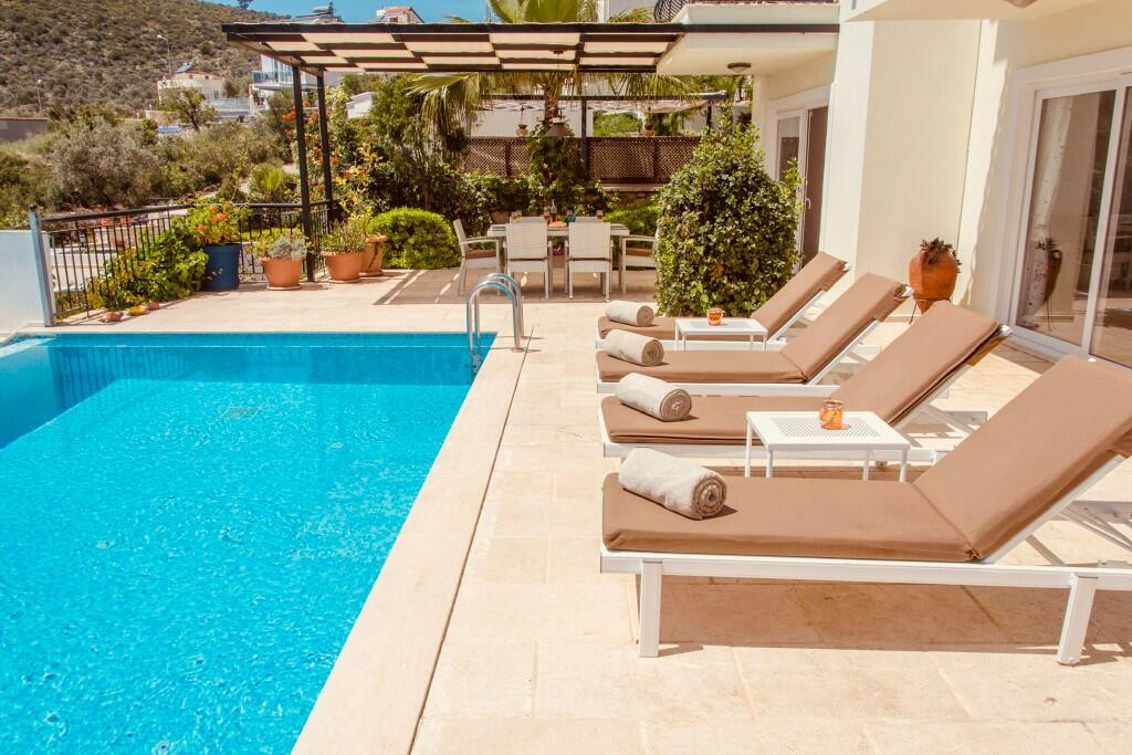 Sea View 3-Bedroom Furnished Villa with Private Pool for Sale in Kalkan Kızıltas