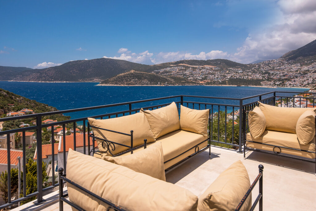 Elegant Beachfront 4-Bedroom Sea View Villa with Private Pool for Sale in Kalkan