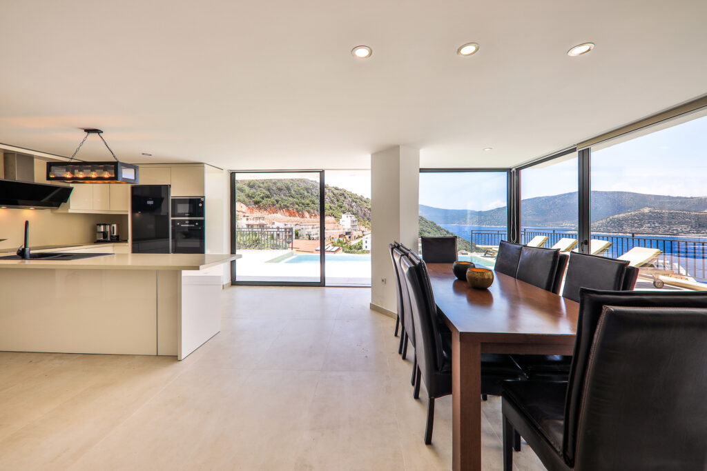 Elegant Beachfront 4-Bedroom Sea View Villa with Private Pool for Sale in Kalkan