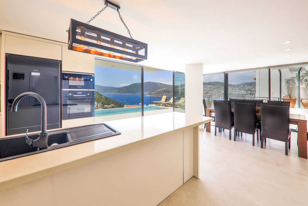 Elegant Beachfront 4-Bedroom Sea View Villa with Private Pool for Sale in Kalkan