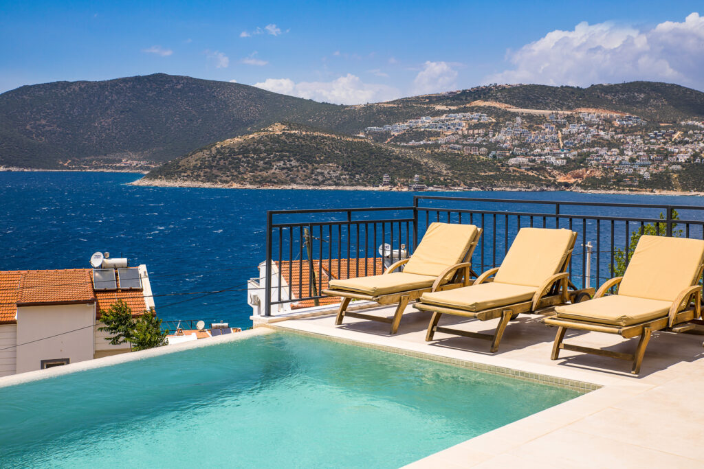 Elegant Beachfront 4-Bedroom Sea View Villa with Private Pool for Sale in Kalkan