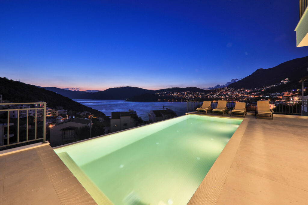 Elegant Beachfront 4-Bedroom Sea View Villa with Private Pool for Sale in Kalkan
