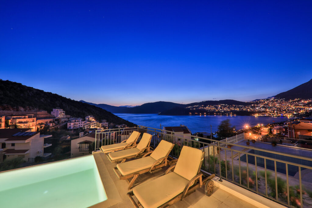 Elegant Beachfront 4-Bedroom Sea View Villa with Private Pool for Sale in Kalkan