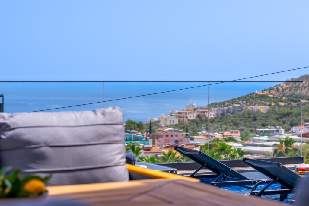 Modern 4-Bedroom Villa with Indoor Pool, Cinema Room & Panoramic Sea Views – Ortaalan, Kalkan