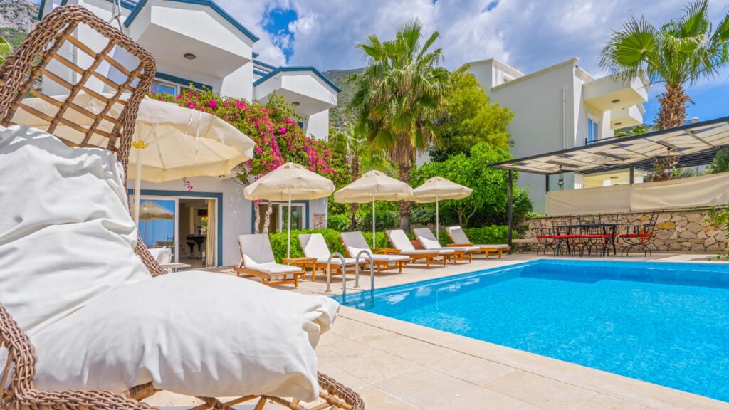 Stylish 3-Bedroom Villa with Panoramic Sea Views in Kalkan – Kızıltas