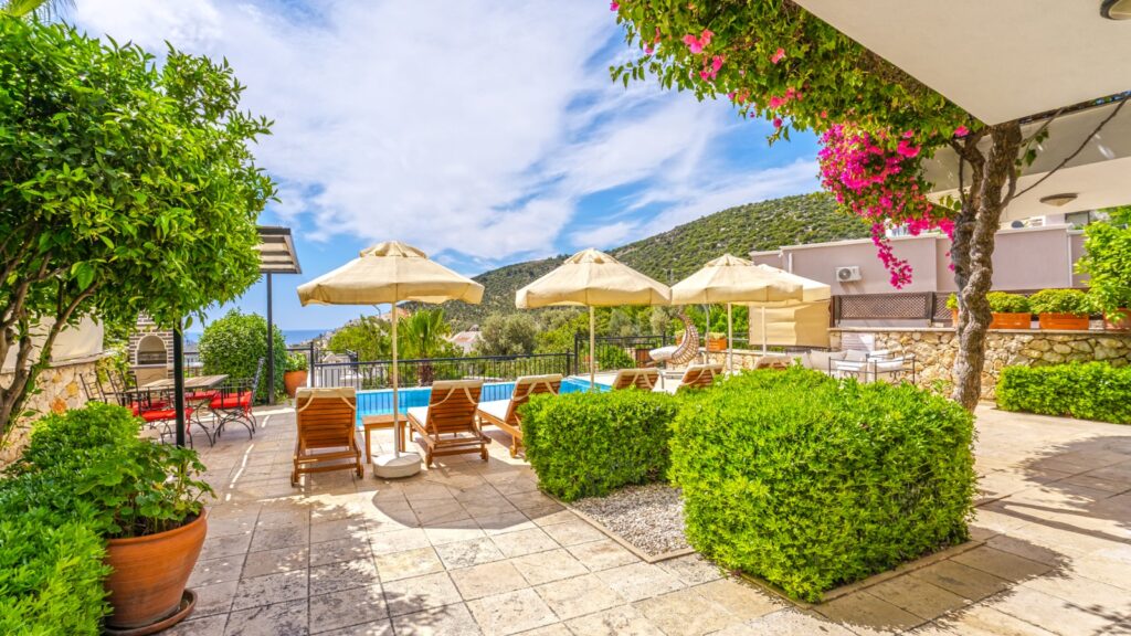Stylish 3-Bedroom Villa with Panoramic Sea Views in Kalkan – Kızıltas