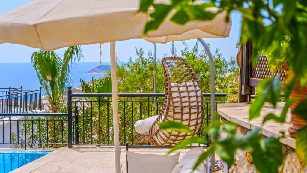 Stylish 3-Bedroom Villa with Panoramic Sea Views in Kalkan – Kızıltas