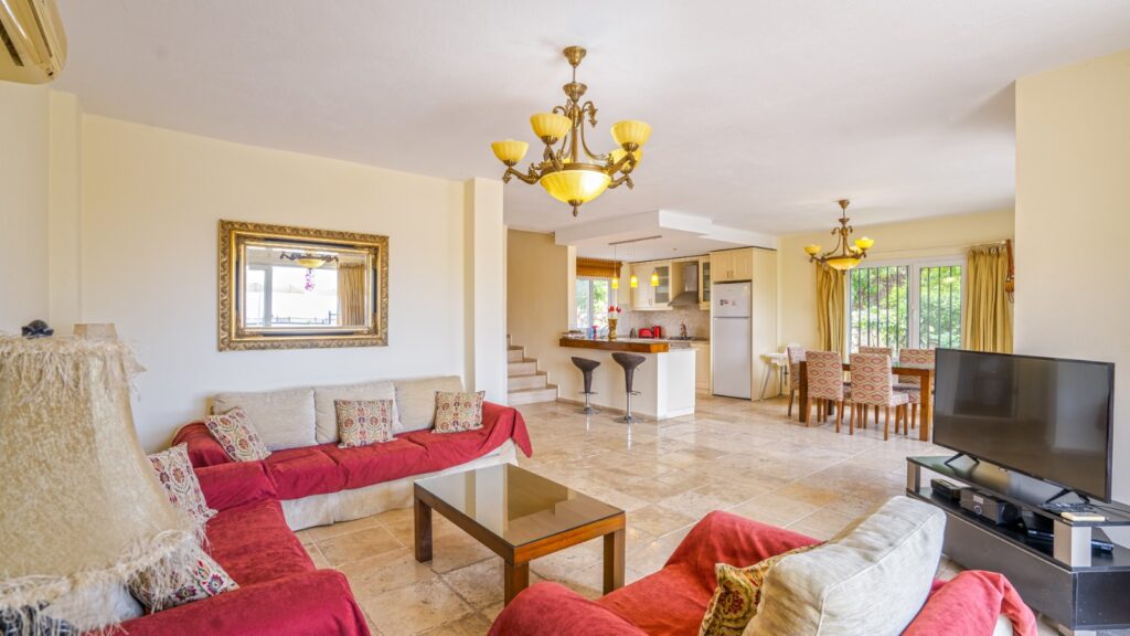 Stylish 3-Bedroom Villa with Panoramic Sea Views in Kalkan – Kızıltas