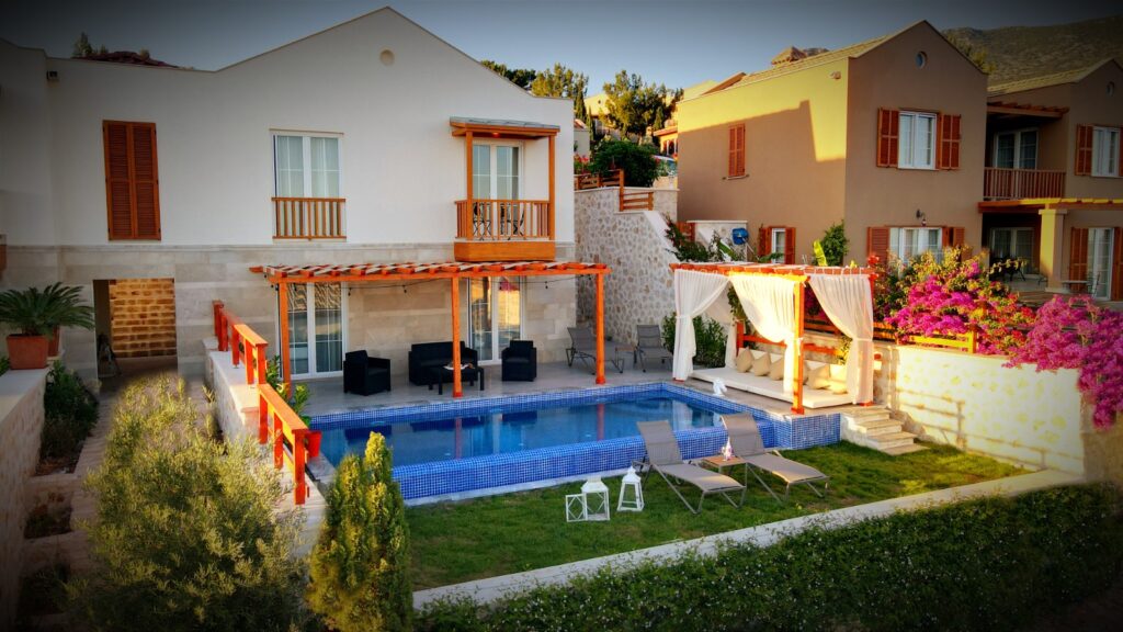 Contemporary 2 Bedroom Sea View Villa with Private Pool in Lavanta Estate Kalkan