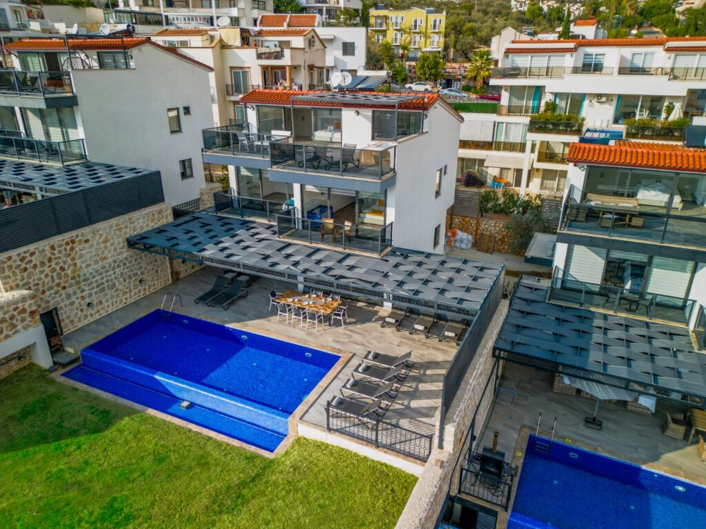 Contemporary 5-Bedroom Villa with Pool, Rooftop Jacuzzi & Rental Income in Central Kalkan