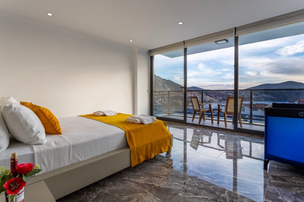 Contemporary 5-Bedroom Villa with Pool, Rooftop Jacuzzi & Rental Income in Central Kalkan