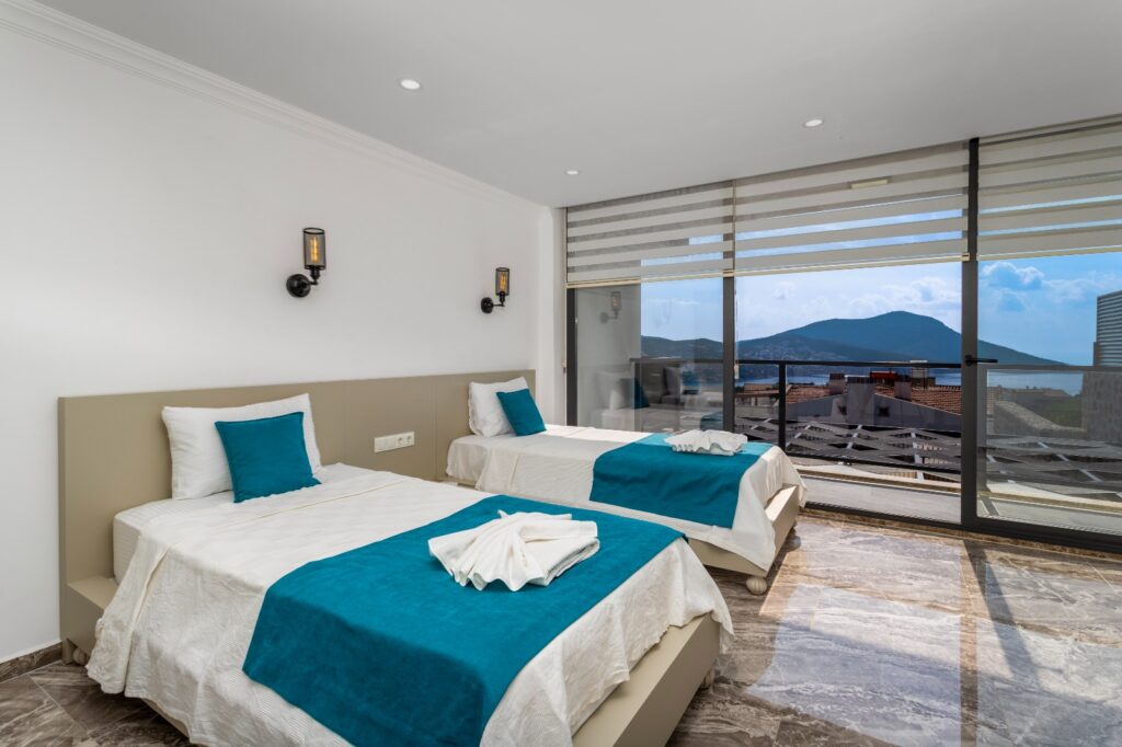 Contemporary 5-Bedroom Villa with Pool, Rooftop Jacuzzi & Rental Income in Central Kalkan